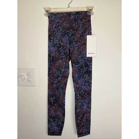 lululemon athletica Pants - Lululemon Wunder Train HR Tight Cosmic Leopard Multi Size 2 NWT $98 MSRP